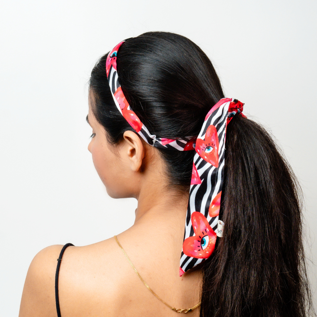 HeartEyes Hairband with Ribbon