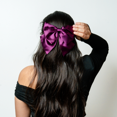 Mauve Luxe French Bow