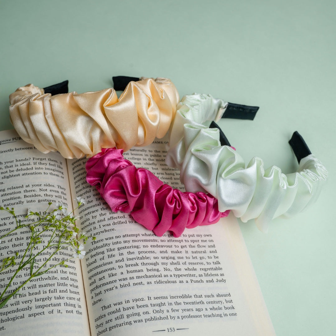 Butterfly Blush Scrunchie Hairbands (Set of 3)