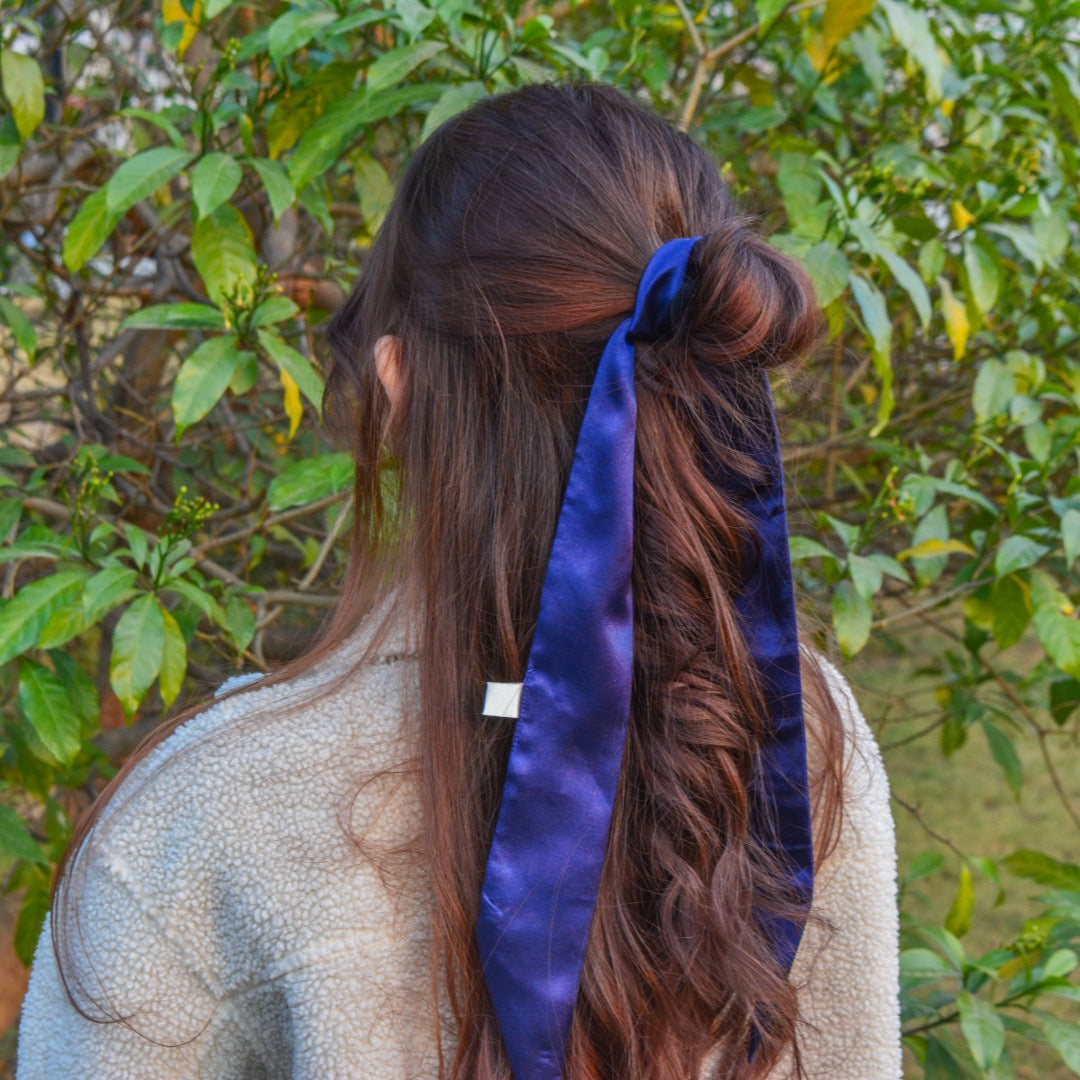 Artic Blue Hairtie Scarf