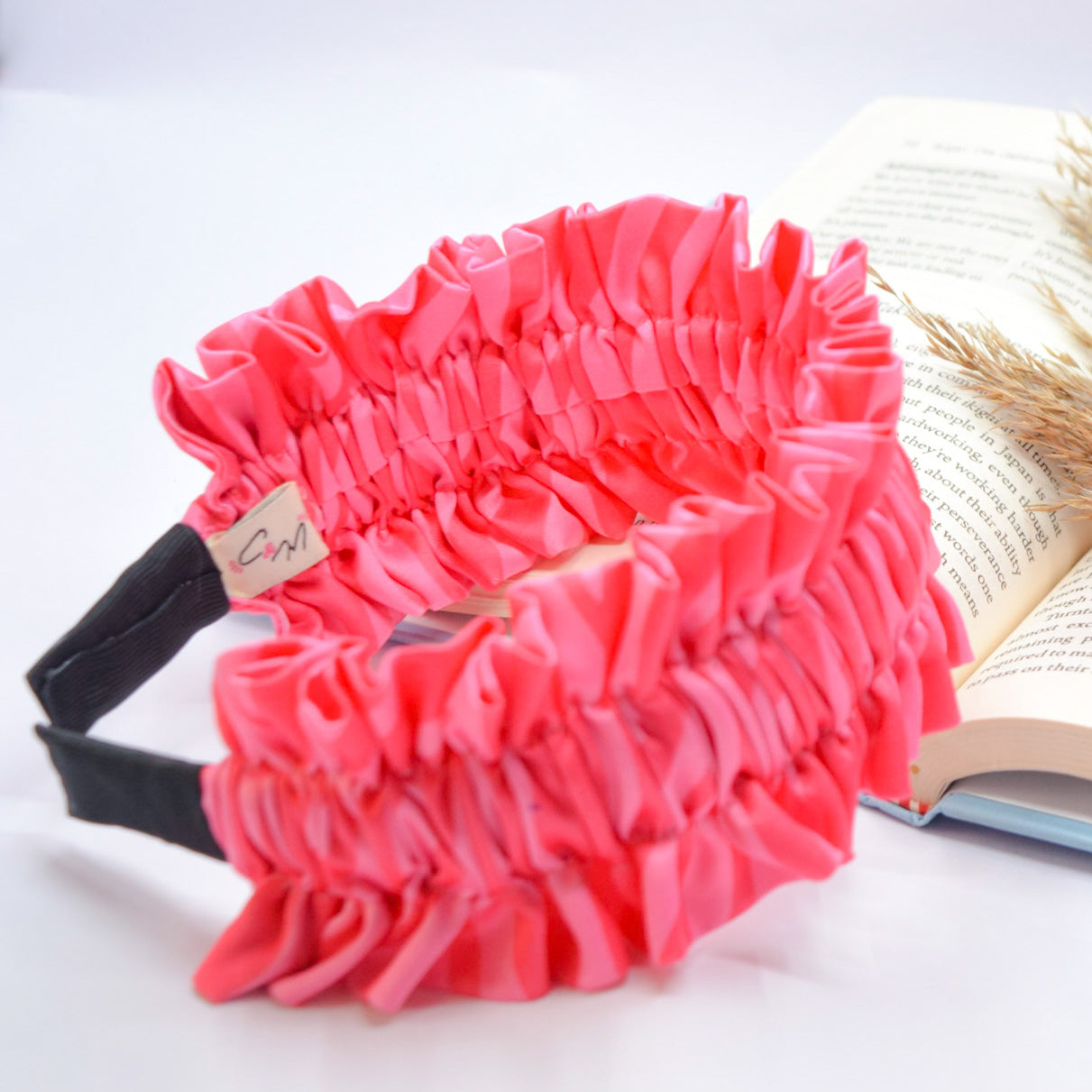 Pink Punch Ruffle Headband